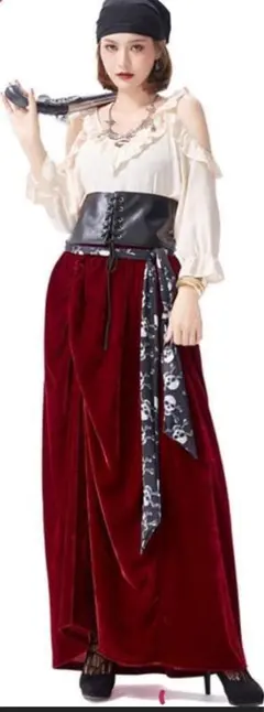 ハロウィン　海賊風コスプレ　女性