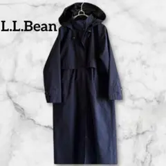 L.L.Bean ロングレインコート マウンテンパーカー ネイビー M 美品