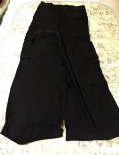 黒 カーゴパンツ コットン