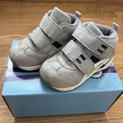 asics スクスク　ハイカットスニーカー　グレー　13.0