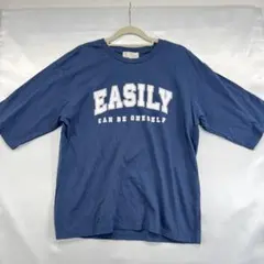 飯*男様 LOGOS DAYS EASILY Tシャツ LLサイズ ブルー　オーのサムネイル