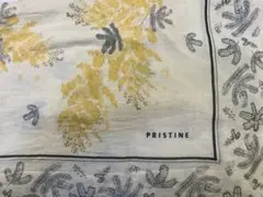 プリスティン　ミモザプリントスカーフ 大判108㎝×108㎝