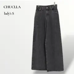 【最終値下げ】CHUCLLAチュクラ／ブラックデニム ルーズデニム ワイドパンツ