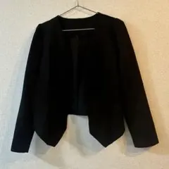 ノーカラージャケット ブラック Mサイズのサムネイル