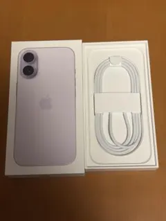 空箱【iPhone17】パープル　【純正Cケーブル付き】