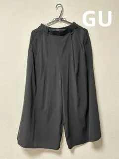 GU イージースカンツ ワイドパンツ ブラック Sサイズ