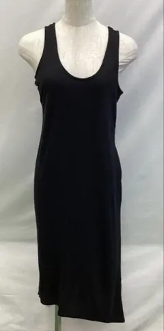 T477N レディースノースリーブワンピースM 黒アズールバイマウジー11/24