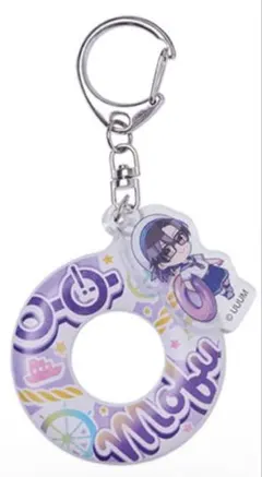 【お値下げ交渉可】カラフルピーチ もふ エニマイくじ うきわキーホルダー E賞