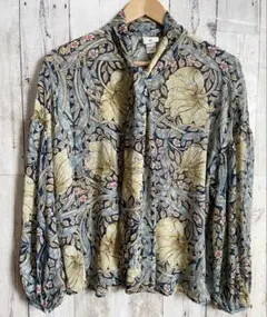 WILLIAM MORRISxH&M ウイリアムモリス花柄長袖シャツ　38 MLのサムネイル