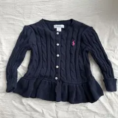 Ralph Lauren ラルフローレン ネイビー カーディガン 12M