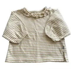 ストライプ パフスリーブ Tシャツ