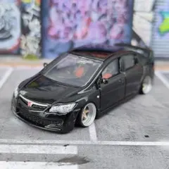 トミカ改造 ホンダ シビックタイプR マジョーラ紫 深リム☆ ホット