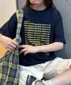 CIAOPANIC TYPY メッセージプリント半袖Tee