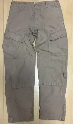 ベージュ カーゴパンツ コットン