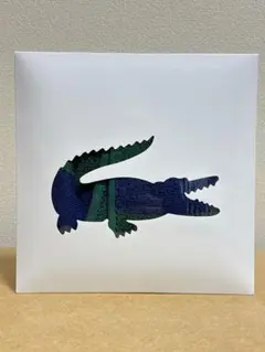 LACOSTE グリーン ネイビー ハンカチ