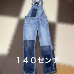 GAP kidsパッチワーク調オーバーオール