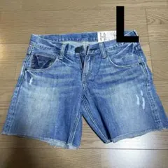 デニムショートパンツ L