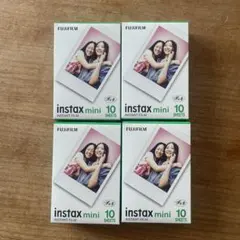 【新品未使用】 instax mini　チェキ　フィルム　4パック 富士フイルム