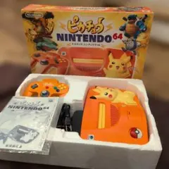 Nintendo64 ピカチュウモデル 本体 ニンテンドーロクヨン 箱付説明書付 