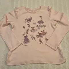 mezzo piano 140 ピンク 長袖カットソー