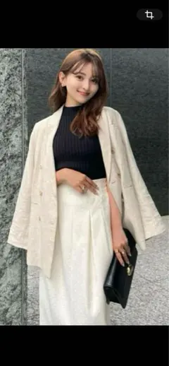 アニュアンス ノーカラージャケット