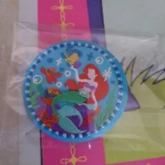 Disney Characters刺繍缶バッジビスケット2 リトル・マーメイド