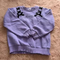 Jenni love 紫トレーナー　裏起毛