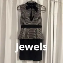 Jewels ジュエルズ　キャバドレス　タイト　千鳥チェック　S