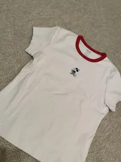 UT ミッキー刺繍 ホワイトTシャツ M