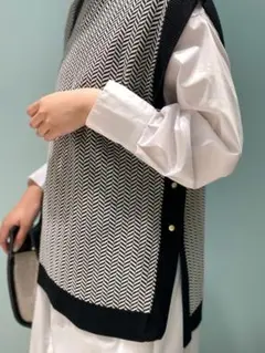 Te chichi テチチ ニットベスト サイドボタン 美品 匿名配送 F