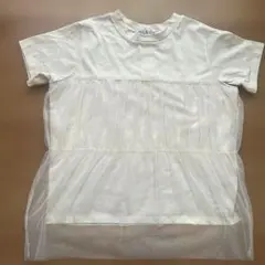 新品未使用 LBC チュールTシャツ オフホワイト Mサイズのサムネイル