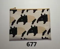 フラットポーチ【677】ハンドメイド