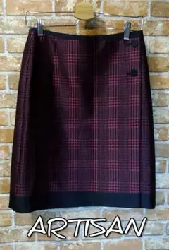 ARTISAN【アルチザン】チェックラップ巻きスカートのサムネイル