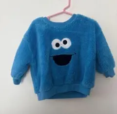 90 クッキーモンスター　セサミストリート　トップス　ボア　トレーナー