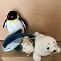 ぬいぐるみ　海の生き物　4体セット