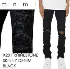 mnml X214 多柄チラ見せストレッチ入りスキニーデニムパンツ 29 mnml ミニマル デニムパンツ X214 SKINNY DENIM｜デニム