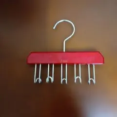 NAKATA HANGER ベルトハンガー 木製 レッドのサムネイル