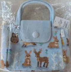 【新品】FEILERフェイラー ウィンターアニマルズバッグ　ペールブルー