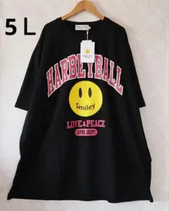 新品タグ付き　SMILEY FACE　Tシャツ　5Ｌのサムネイル