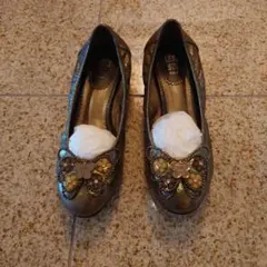 ANNA SUI バレエシューズ 蝶モチーフ フラットのサムネイル