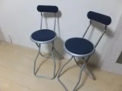 希少 セイコー 折りたたみ ハイチェア 2脚セット メイドインジャパンのサムネイル