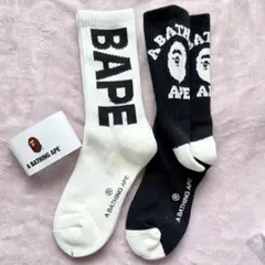 アベイシングエイプ BAPE 靴下ソックス2点セット