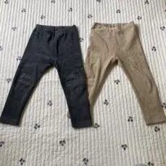 ユニクロ　コーデュロイ　レギンス　90