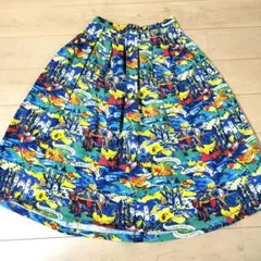 TITICACA チチカカ アロハ 総柄 フレアスカート FREE