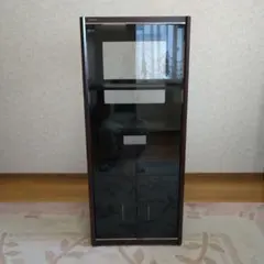 木製オーディオラック ガラス扉付き - メルカリ