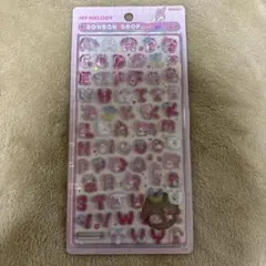 【正規品】ボンボンドロップシール サンリオ マイメロディ mojiアルファベット