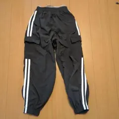 SEMINI 黒 サイドストライプ 長ズボン