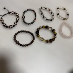 天然石とビーズのカジュアルブレスレット まとめ売り