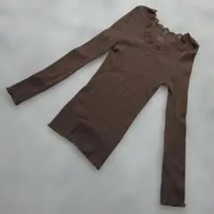 b2483 LOWRYS FARM【L】ブラウン 長袖 トップス