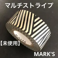 MARK'S マークス　maste マスキングテープ　マルチストライプブラックのサムネイル